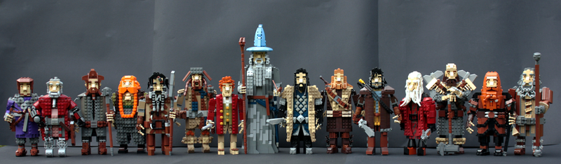 Illustration for article titled Thorin's Company looks marvellous as Lego figures